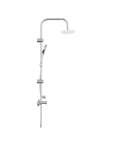 Sistema Doccia Cromato Acciaio Inox 21 x 48 x 112 cm