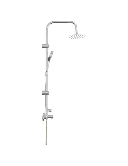 Sistema Doccia Cromato Acciaio Inox 21 x 48 x 112 cm