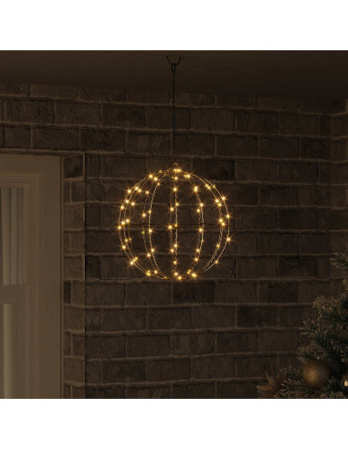 Palla Bianco caldo 30 x 30 x 32 cm Metallo 96 LED