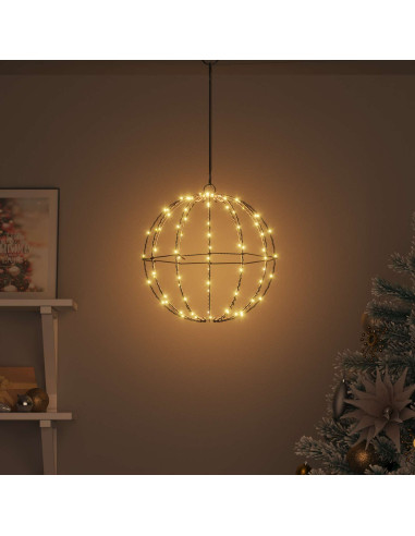 Palla Bianco caldo 30 x 30 x 32 cm Metallo 96 LED