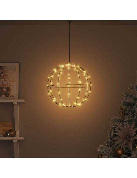 Palla Bianco caldo 30 x 30 x 32 cm Metallo 96 LED