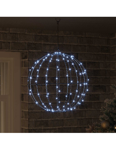 Palla Bianco freddo 50 x 50 x 52 cm Metallo 160 LED