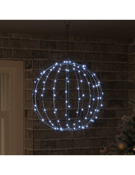 Palla Bianco freddo 50 x 50 x 52 cm Metallo 160 LED