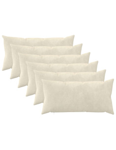 Federa 6 pcs HEERLEN Crema 40 x 70 cm Fleece in microfibra