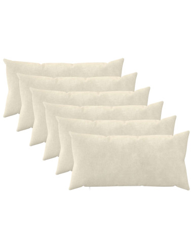 Federa 6 pcs HEERLEN Crema 40 x 70 cm Fleece in microfibra