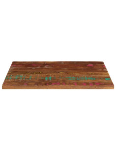Piano Tavolo 90x70x1,5 cm Rettangolare in Massello di Recupero 2