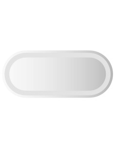 Specchio da bagno LED Trasparente 60 x 25 cm vetro temperato 2