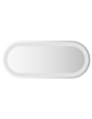 Specchio da bagno LED Trasparente 60 x 25 cm vetro temperato