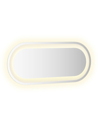 Specchio da bagno LED Trasparente 60 x 25 cm vetro temperato