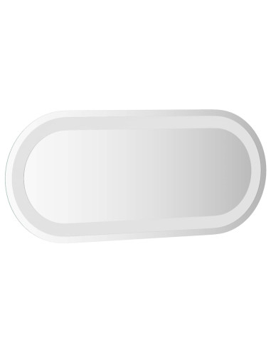 Specchio da bagno LED Trasparente 60 x 25 cm vetro temperato