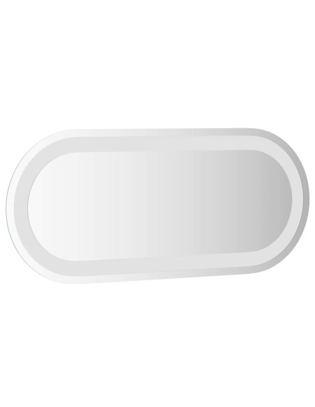 Specchio da bagno LED Trasparente 60 x 25 cm vetro temperato