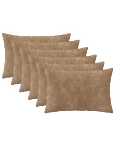 Federa 6 pcs HEERLEN Tortora 30 x 50 cm Fleece in microfibra