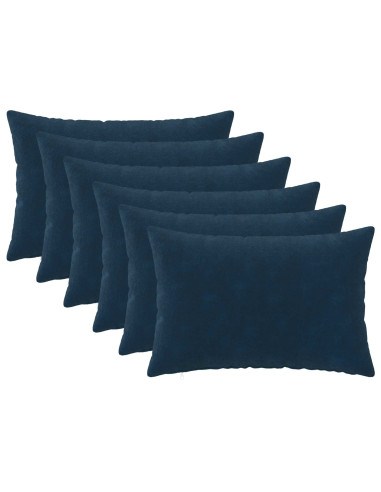 Federa 6 pcs HEERLEN Blu 30 x 50 cm Fleece in microfibra