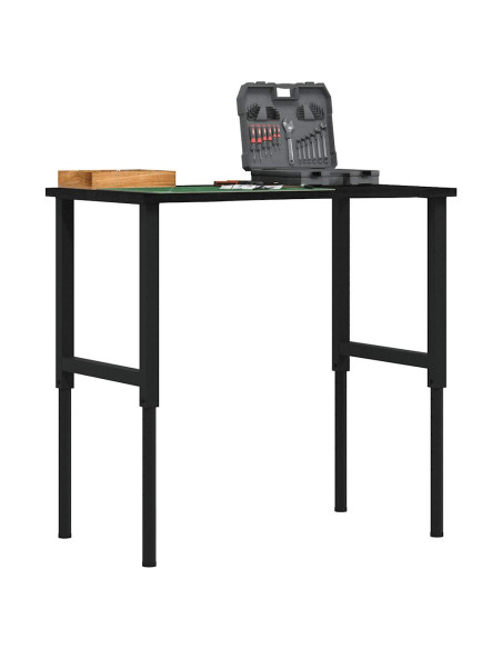 Banco Lavoro Marrone Scuro 100x60x(71,5-98) cm Legno di Rovere
