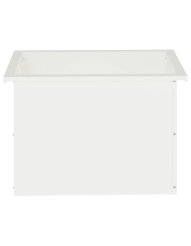 Fioriera da giardino con LED 2 pz Bianco 40 x 60 x 40 cm
