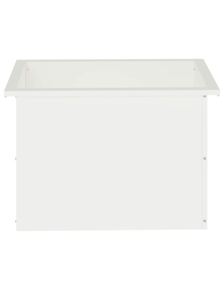Fioriera da giardino con LED 2 pz Bianco 40 x 60 x 40 cm