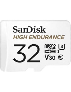 SanDisk High Endurance MicroSD 32GB C10 UHS-I 100MB/s + Ad.SD White