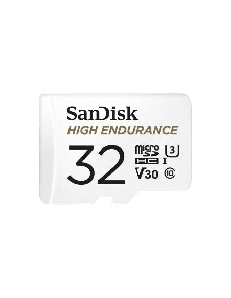 SanDisk High Endurance MicroSD 32GB C10 UHS-I 100MB/s + Ad.SD White
