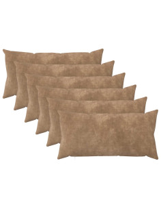 Federa 6 pcs HEERLEN Tortora 40 x 70 cm Fleece in microfibra