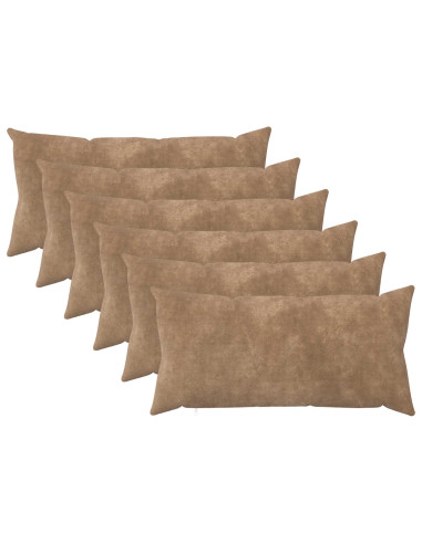 Federa 6 pcs HEERLEN Tortora 40 x 70 cm Fleece in microfibra