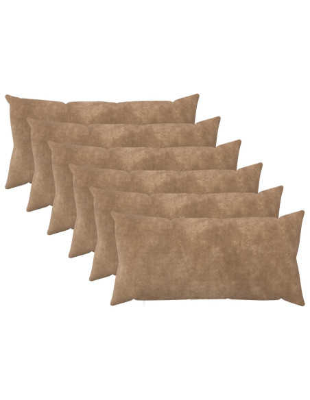 Federa 6 pcs HEERLEN Tortora 40 x 70 cm Fleece in microfibra