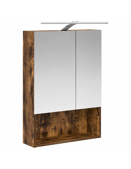 Set di Armadi da Bagno 5 pcs Rovere Fumo 50 x 14,5 x 70 cm