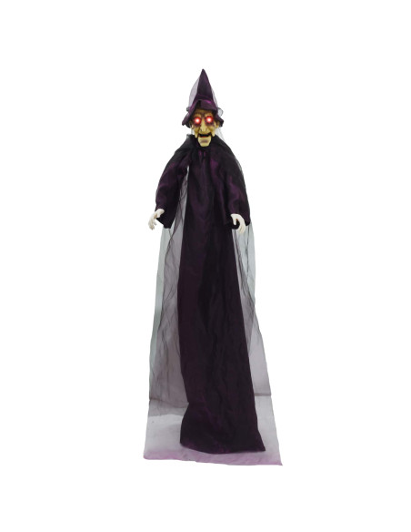 Strega parlante appesa di Halloween Viola 216 x 125 cm