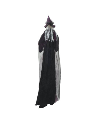 Strega parlante appesa di Halloween Viola 216 x 125 cm
