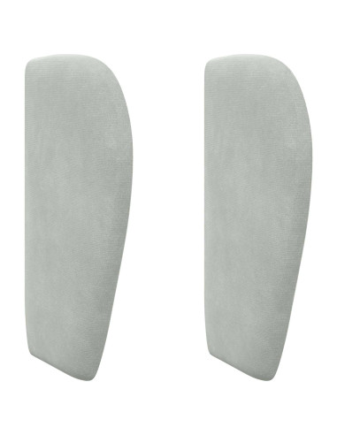 Orecchia della Testata Grigio chiaro 40 x 23 x 6 cm Velluto