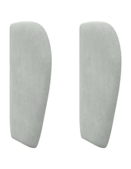 Orecchia della Testata Grigio chiaro 40 x 23 x 6 cm Velluto