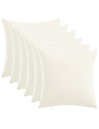 Federa 6 pz HEERLEN Bianco 30 x 30 cm Tessuto
