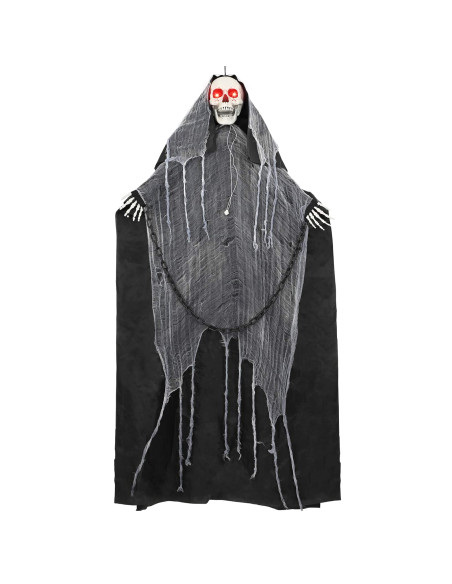Tristo mietitore da appendere per Halloween SPOOKA Nero