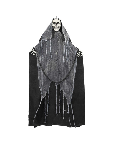 Tristo mietitore da appendere per Halloween SPOOKA Nero