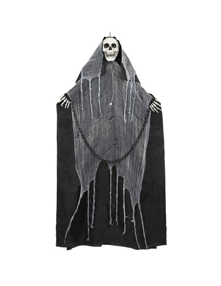 Tristo mietitore da appendere per Halloween SPOOKA Nero