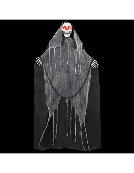 Tristo mietitore da appendere per Halloween SPOOKA Nero
