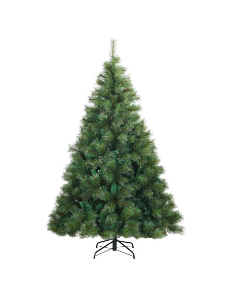 Albero di Natale artificiale con 300 LED Verde 240 cm PE e PVC