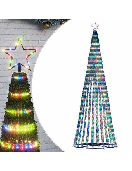 Albero di Natale a LED 475 LED Colorato 247 cm
