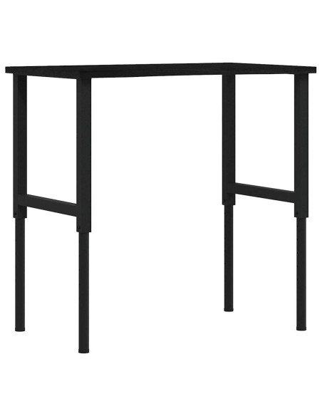 Banco Lavoro Marrone Scuro 100x60x(71,5-98) cm Legno di Rovere
