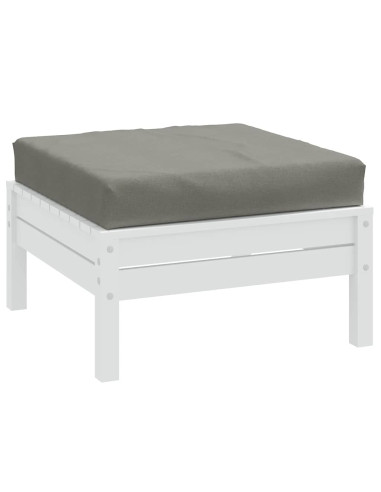 Cuscino per Pallet Grigio Scuro Mélange 60x60x9,5 cm in Tessuto
