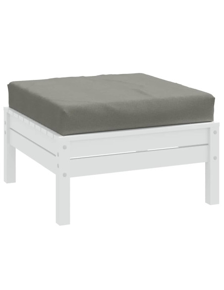 Cuscino per Pallet Grigio Scuro Mélange 60x60x9,5 cm in Tessuto