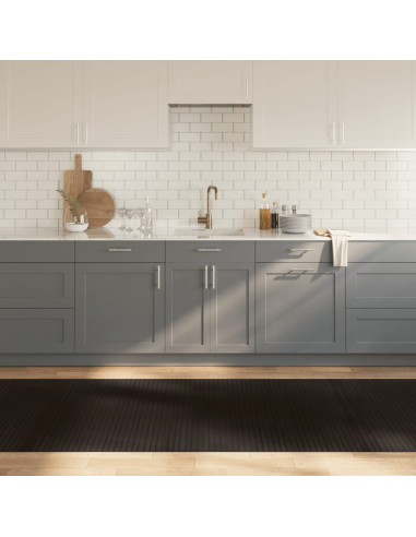 Tappeto Rettangolare Marrone Scuro 100x400 cm in Bambù