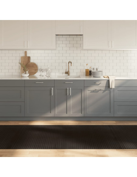 Tappeto Rettangolare Marrone Scuro 100x400 cm in Bambù
