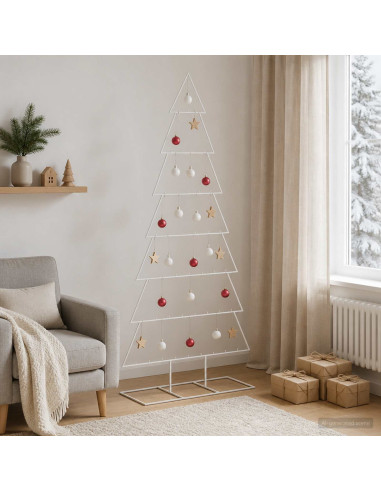 Albero di Natale in metallo con supporto KUOPIO 210 cm Acciaio