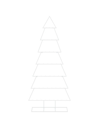 Albero di Natale in metallo con supporto KUOPIO 210 cm Acciaio