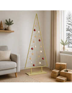 Albero di Natale in metallo con supporto KUOPIO 210 cm Acciaio