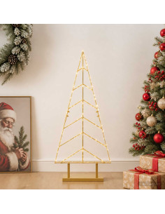 Albero di Natale in metallo con supporto KUOPIO 90 cm Acciaio