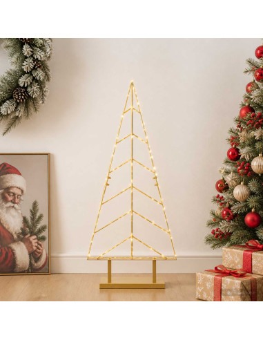 Albero di Natale in metallo con supporto KUOPIO 90 cm Acciaio