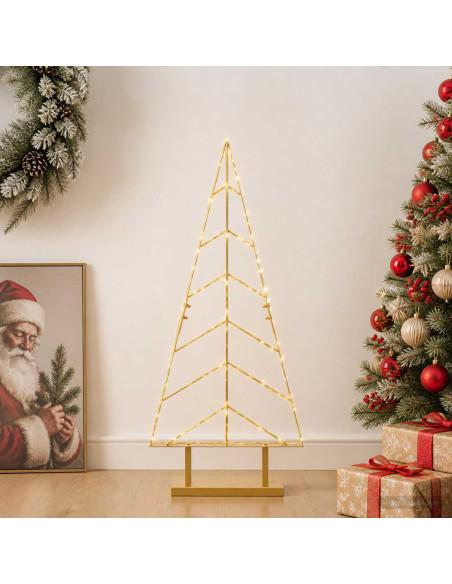 Albero di Natale in metallo con supporto KUOPIO 90 cm Acciaio