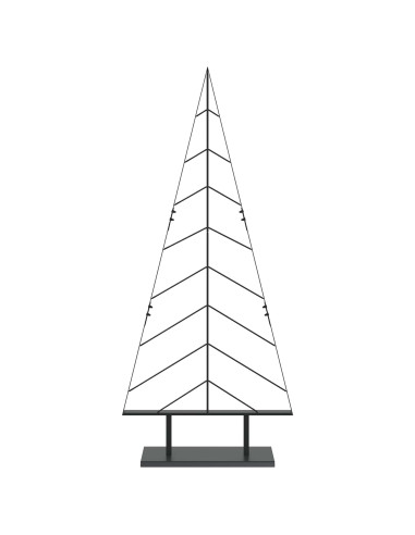 Albero di Natale in metallo con supporto KUOPIO 150 cm Acciaio