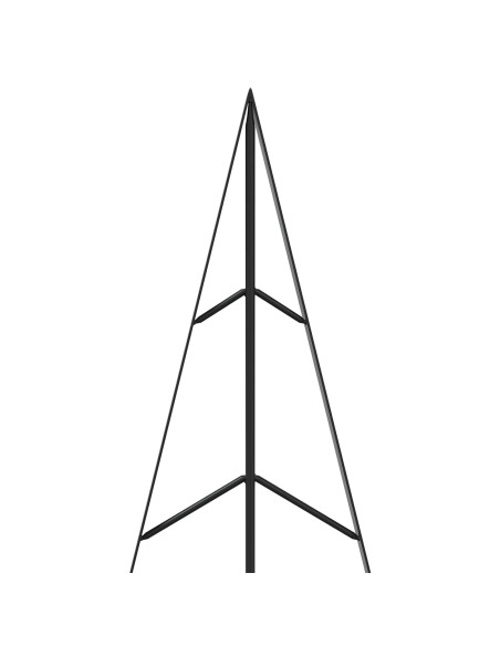 Albero di Natale in metallo con supporto KUOPIO 150 cm Acciaio